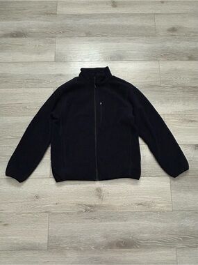 Uniqlo Kid Black Full-Zip Knit Jacket Size 13